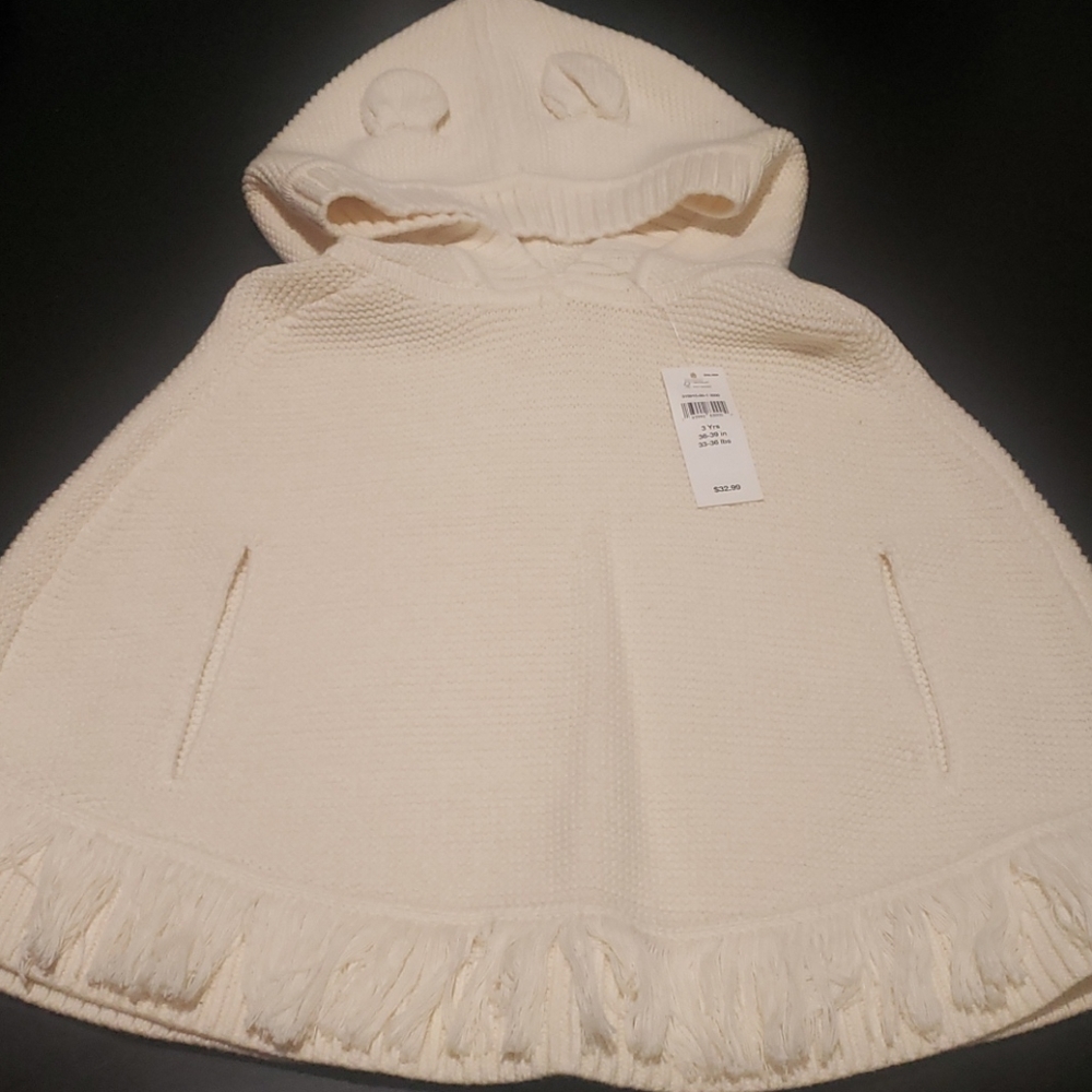 Toddler girl poncho